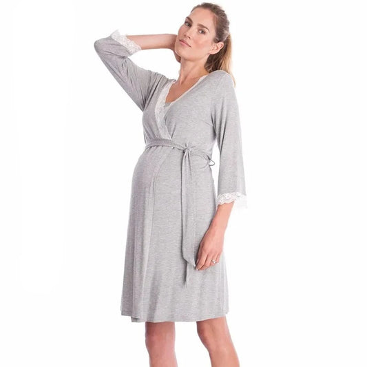 Maternity Lace Pajamas Set