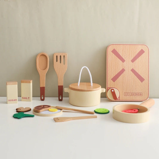 Wooden Simulated Kitchen Utensil Toys