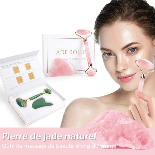 Jade Stone Face Massage Roller
